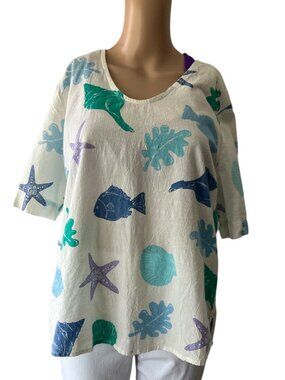 Hot Cotton by Marc Ware Sea Life Shirt